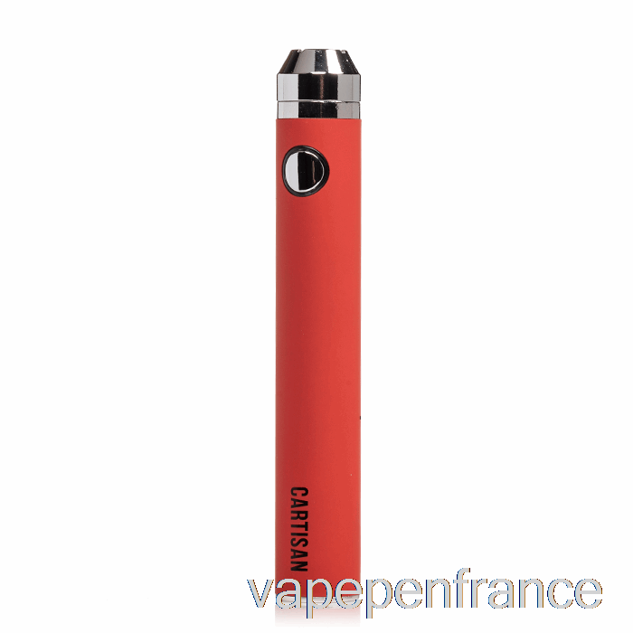 Cartisan Bouton Vv 1300 510 Batterie Stylo Vape Rouge